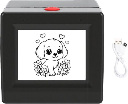 Zunate Ai Voice Sticker Printer Box for Kids, Ai Voice Control Printer, 2.4G WiFi Connection, Inkless Portable Sticker Box for Home, Office, Study and DIY Projects in Kuwait