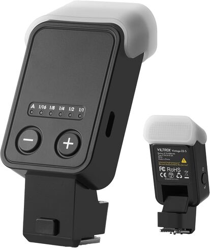 VILTROX Vintage Z2 Mini TTL Camera Flash Speedlite for Fujifilm | Beginner-Friendly, Foldable, 7-Level Power Adjustment, Type-C Charging, 52g Lightweight Portable, Black, Diffuser in Kuwait