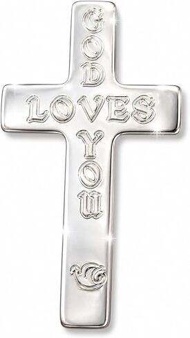 God Loves You Metal Pocket Cross with Holy Card USA Made Gift Set, 10 Pack | Metal in Kuwait