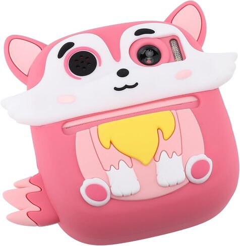Asixxsix Instant Print Camera for Kids, 48MP Dual Lens 1080P HD Thermal Camera with 2.4 Inch Screen, Selfie Video Cartoon Print for Birthday Gifts, Thermal Instant in Kuwait