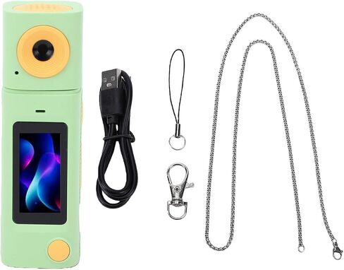 Lipstick Camera, 1080P Mini Digital Camera with 230 Rotatable Lens (Fluorescent Green) in Kuwait