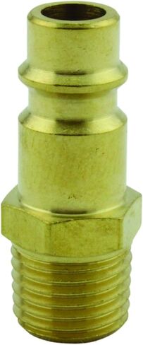 Milton Industries 760 1/4" MNPT HIGHFLOWPRO™ V-Style/European Interchange Brass Air Plug Fitting (High Volume Low Pressure Application) -Box of 10 in Kuwait