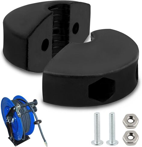 Ball Stopper for Air Hose Reels,Adjustable Hose Bumper for 3/8" ID Spring Driven Air Hosepipe Reel for Auto Rewind Retractable Hosepipe Reel Stop(Black) in Kuwait