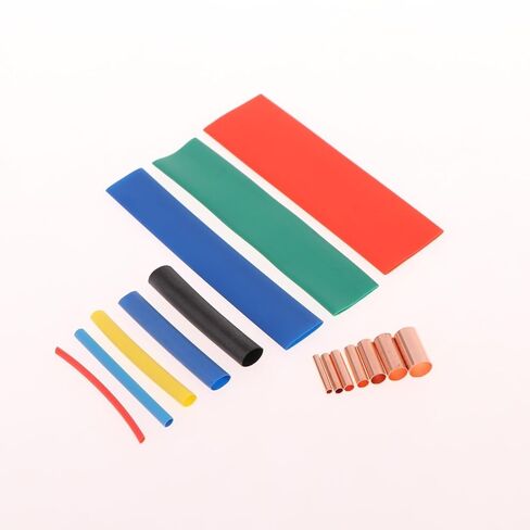 250Pcs Non Insulated Electrical Butt Terminal Assortment Kit Wire Ferrules Set 7 Size Copper Crimp Connector in Kuwait
