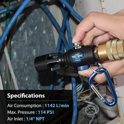 FIRSTINFO A18536US Plastic Windstorm Adjustable Air Blow Gun | Portable, High Flow Nozzle in Saudi Arabia