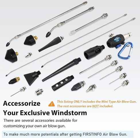 FIRSTINFO A18536US Plastic Windstorm Adjustable Air Blow Gun | Portable, High Flow Nozzle in Saudi Arabia
