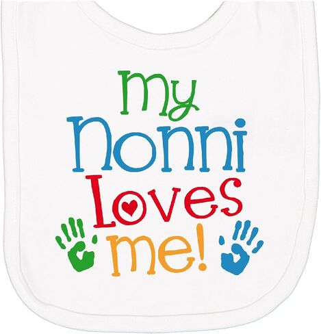 My Nonni Loves Me Newborn Bib in Kuwait
