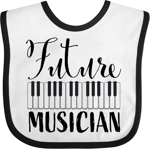 Future Musician- Piano Music Baby Bib in Kuwait