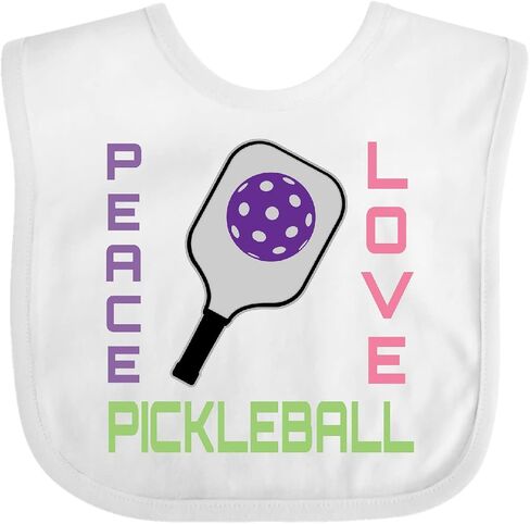 Peace Love Pickleball Baby Bib in Kuwait
