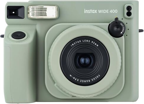 Fujifilm INSTAX Wide 400 Instant Camera (Sage Green) with Instax Wide Films (40 Sheets) in Kuwait