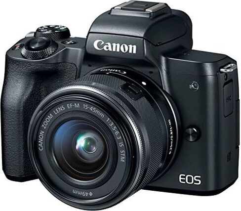 Canon EOS M50 Black + EF-M 15-45 mm is STM Black + SB130 + SanDisk SD 16 GB in Kuwait