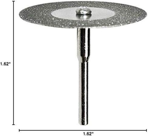 Big Horn 19393 1-5/8-Inch 100 Grit Diamond Wheel with 1/4" & 1/8" Shank Mandrel in Kuwait