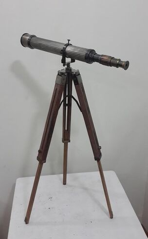 Vintage Nautical Antique Collectible 20" Telescope W/Tripod Stand Rustic Vintage Home Decor Gifts in Kuwait