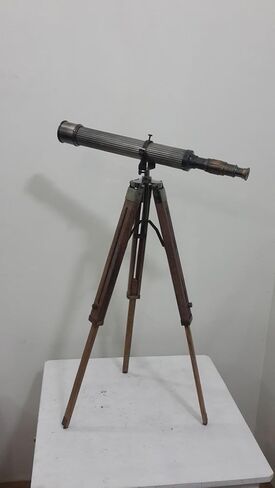 Vintage Nautical Antique Collectible 20" Telescope W/Tripod Stand Rustic Vintage Home Decor Gifts in Kuwait