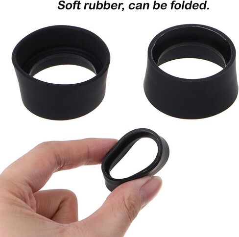 2 Pcs Soft Rubber Eyepiece Eye Shield 35-37mm Eye Guards Cups For Microscope Eye Shield in Kuwait