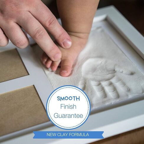 Baby Footprint & Handprint Frame & Ornament Set Baby Girl Gifts & Baby Boy Gifts, Unique Baby Shower Gifts, Personalized Baby Gifts for Baby Registry, Keepsake Box for Room Wall Nursery Decor in Kuwait