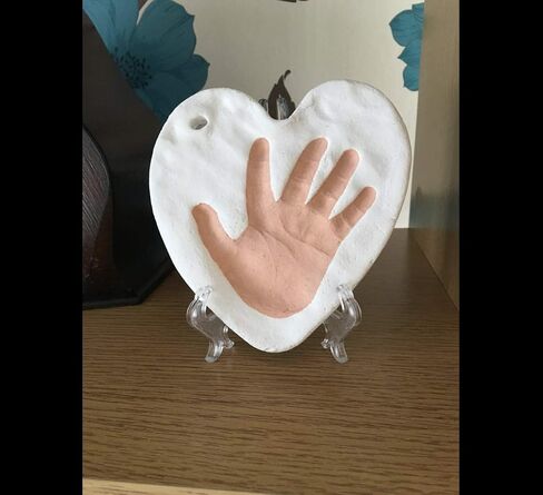 Baby Footprint & Handprint Frame & Ornament Set Baby Girl Gifts & Baby Boy Gifts, Unique Baby Shower Gifts, Personalized Baby Gifts for Baby Registry, Keepsake Box for Room Wall Nursery Decor in Kuwait