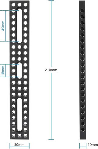 CAMVATE Cheese Mounting Plate with 1/4"-20 Thread Screws (8.27" Long)-3964 in Kuwait