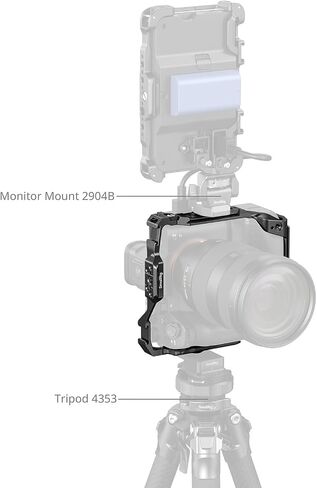 SmallRig Cage for Sony Alpha 7R V / 7 IV / 7S III / 1 / 7R IV / 7 V with Vertical Grip VG-C4EM, Secure Three-Point Locking, with Built-in Plate for Arca and Versatile Mounting Options in Kuwait