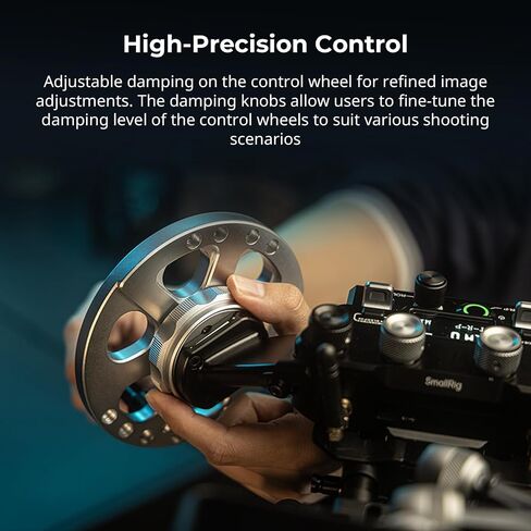 SmallRig Gimbal Control Wheels for DJI RS2 / RS 3 Pro/RS 4 / RS 4 Pro/RS 5 | Intuitive Control | Adjustable Damping | Dual Power Supply, for Heavy Duty Tripod - 4525 in Kuwait