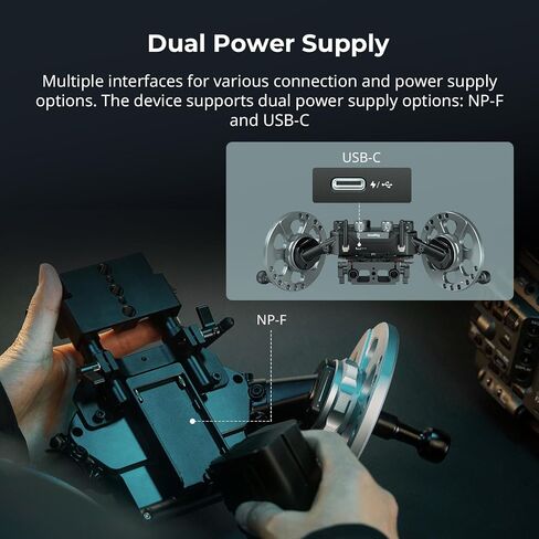 SmallRig Gimbal Control Wheels for DJI RS2 / RS 3 Pro/RS 4 / RS 4 Pro/RS 5 | Intuitive Control | Adjustable Damping | Dual Power Supply, for Heavy Duty Tripod - 4525 in Kuwait