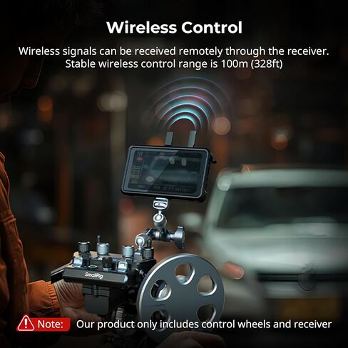 SmallRig Gimbal Control Wheels for DJI RS2 / RS 3 Pro/RS 4 / RS 4 Pro/RS 5 | Intuitive Control | Adjustable Damping | Dual Power Supply, for Heavy Duty Tripod - 4525 in Kuwait