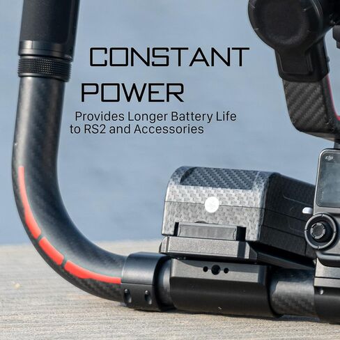 Tilta V-Mount Battery Plate Compatible with Ring Grip for DJI RS2, RS4, RS5 | Cable-Free Power | Aluminum Construction in Kuwait