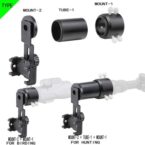 Scope Phone Adapter for 36-46mm Eyepieces, Smartphone Mount | Universal phone adapter; stable alignment; wide compatibility in Kuwait