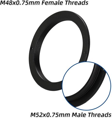 M48F to M52M Threads T-Ring Adapter M48*0.75mm Transform to M52*0.75mm Telescope Threads Converter Conversion in Kuwait