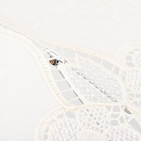 Pssopp Bridal Lace Parasol Umbrella, Vintage Wedding Lace Canopy Wooden Handle for Wedding Parties Photography Decoration in Kuwait