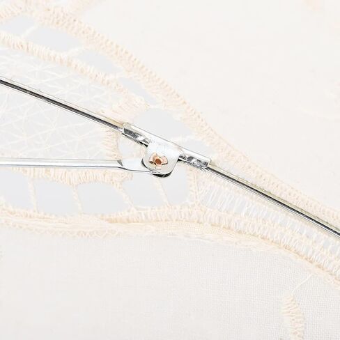 Pssopp Bridal Lace Parasol Umbrella, Vintage Wedding Lace Canopy Wooden Handle for Wedding Parties Photography Decoration in Kuwait