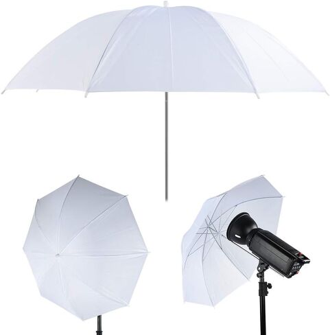 33 Inch Translucent White Soft Umbrella with 8 Metal Bones for Photography Studio Flash Light Diffuser in Kuwait