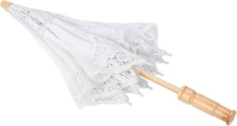 Handmade Lace Flower Embroidery Parasol Elegant Wedding Bride Photography Umbrella in Kuwait