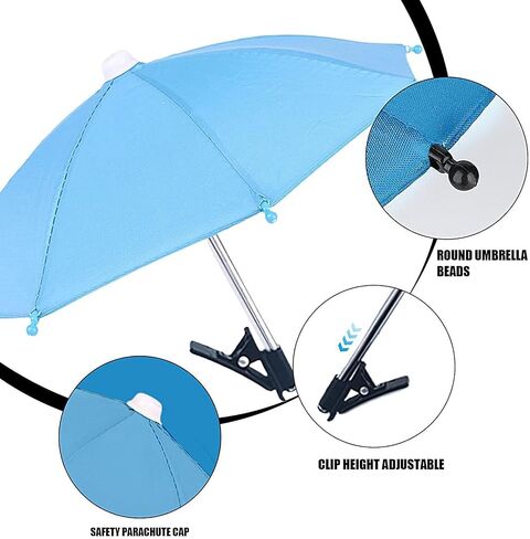 Phone Sun Shade Adjustable Anti-Glare UV Screen Cover for Travel | Fits All Smartphones 4-7 Inches, Secure Grip With Soft Silicone Pads, 180° Adjustable Angle For Optimal Shade in Kuwait