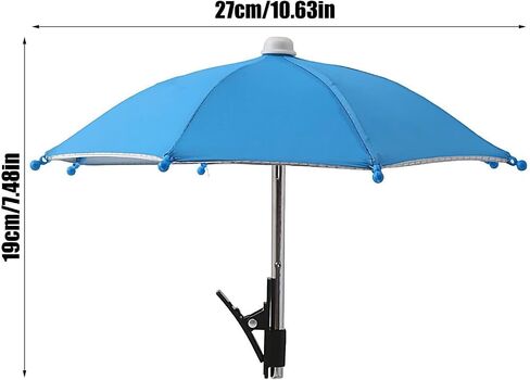 Phone Sun Shade Adjustable Anti-Glare UV Screen Cover for Travel | Fits All Smartphones 4-7 Inches, Secure Grip With Soft Silicone Pads, 180° Adjustable Angle For Optimal Shade in Kuwait