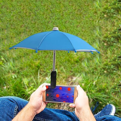 Phone Sun Shade Adjustable Anti-Glare UV Screen Cover for Travel | Fits All Smartphones 4-7 Inches, Secure Grip With Soft Silicone Pads, 180° Adjustable Angle For Optimal Shade in Kuwait