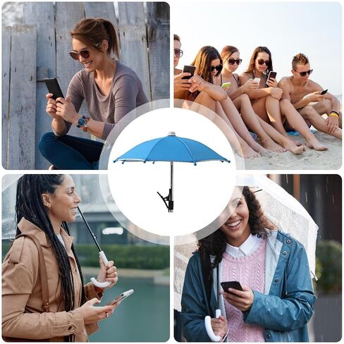 Phone Sun Shade Adjustable Anti-Glare UV Screen Cover for Travel | Fits All Smartphones 4-7 Inches, Secure Grip With Soft Silicone Pads, 180° Adjustable Angle For Optimal Shade in Kuwait