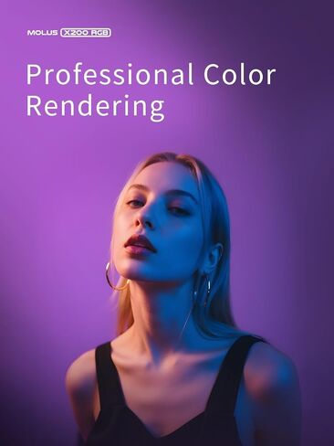 ZHIYUN MOLUS X200 RGB 200W COB Video Light, Bowens Mount, Standard Kit | 200W Full-Color RGB, 2500K-10000K CCT, CRI 95/TLCI 97, 15 eEffects, 810g Body, Native Bowens Mount and App Control in Kuwait