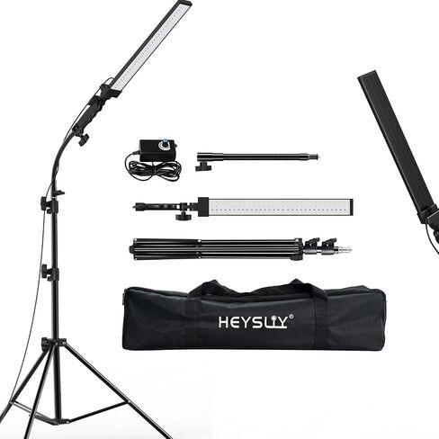 Photography Lighting Kit with Stand & Flexible Soft Tube - 180° Adjustable LED Studio Fill Light, 2M Tripod Stand, 5500K Daylight for Barber, Tattoo, Makeup & Content Creator Photo Video Lighting in Kuwait