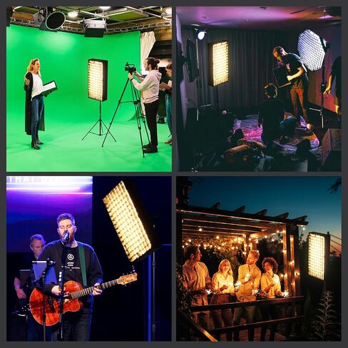 GVM ZipTile Z150B Bi-Color Flexible LED Video Light 2700K~6800K, 15500 lux/m 150W Output Panel Light, 12 Lighting FX with Honeycomb Grid Soft Box, Support App Control for Studio Photography Lighting in Kuwait