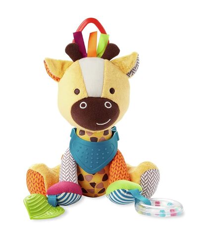Skip Hop Bandana Buddies Baby Activity and Teething Toy with Multi-Sensory Rattle and Textures, Giraffe in Kuwait