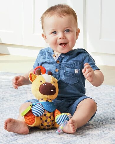 Skip Hop Bandana Buddies Baby Activity and Teething Toy with Multi-Sensory Rattle and Textures, Giraffe in Kuwait