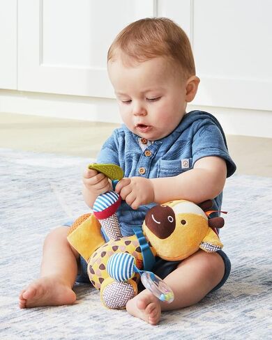 Skip Hop Bandana Buddies Baby Activity and Teething Toy with Multi-Sensory Rattle and Textures, Giraffe in Kuwait