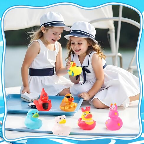 110 Pieces Rubber Ducks for Cruise Ships Hiding with Tags Kits | Includes 35Pcs Cruising Duck 35 Cruising Ducks Tags 40 Rubber Bands for Cruise Ship Duck Ducking Essentials in Kuwait