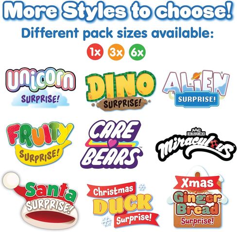 Zimpli Kids Large Dino Surprise Bath Bomb, 1 of 6 Surprise Dinosaur Toys to Collect, One per Baff Bomb, Mystery Toys for Boys & Girls, Collectable Gifts for Kids Aged 3 and up (Pack of 2) in Kuwait