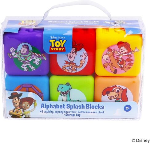 Toy Story Cube Bath Squirters, 6-Piece Bath Toys for Toddlers & Kids 3+ – Stackable Cube Squirters for Tub, Pool & Water Play in Saudi Arabia