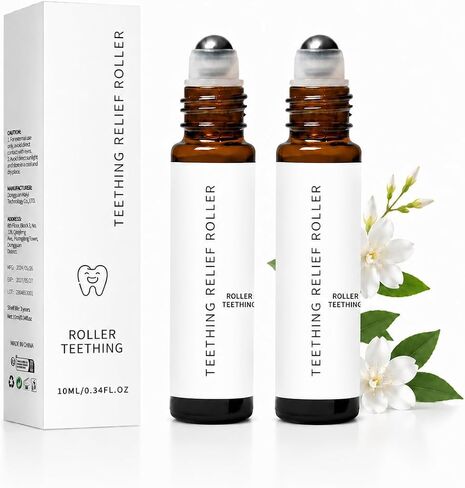 MVC Teething Roller for Babies, Chamomile Roll-On, Easy-Glide 10ML Portable Baby Care 2 Pack in Kuwait