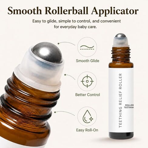 MVC Teething Roller for Babies, Chamomile Roll-On, Easy-Glide 10ML Portable Baby Care 2 Pack in Kuwait