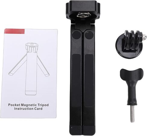 Tbest Foldable Magnet Tripod Portable Lightweight Aluminum Alloy Universal 1 / 4in Threaded Stand for Action Camera Action5 ACEPRO Tabletop Photography Travel Vlogging in Kuwait