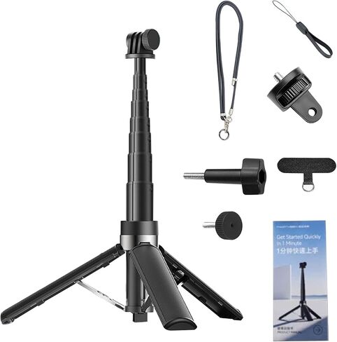 Portable Selfie Stick Tripod, Camera Stand for Outdoor Adventures, Sized Photography Gear for Content Creator, Vlogger, Travel in Kuwait